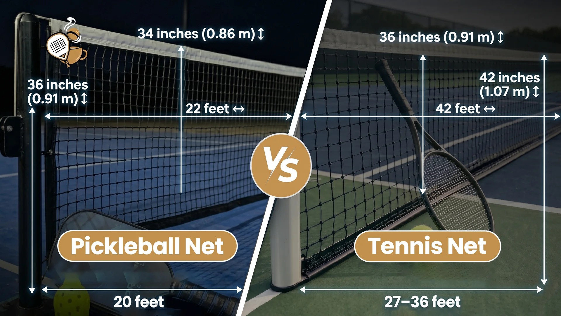Pickleball Net vs Tennis Net
