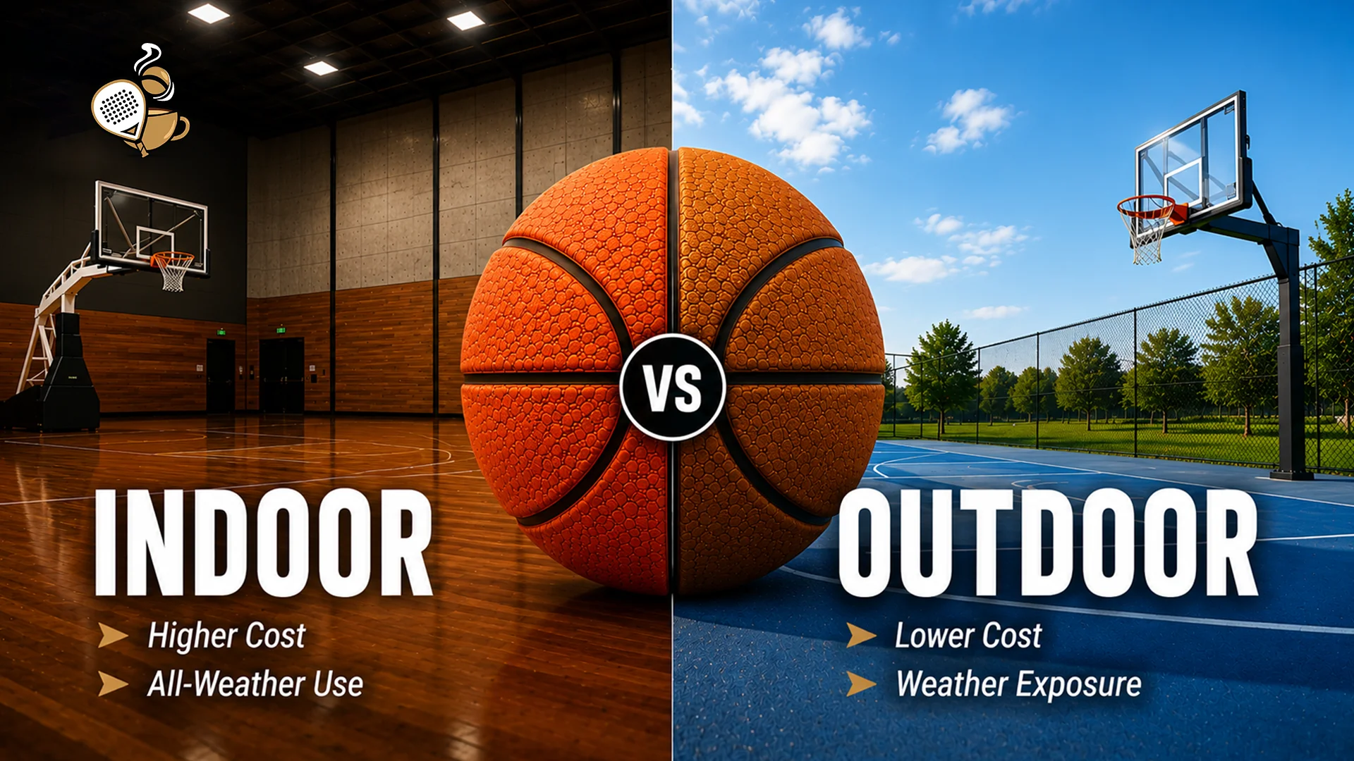 Indoor vs Outdoor Basketball Courts